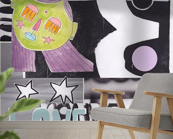 Example of the artwork in a room