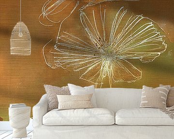 Botanische Mixed Media Kunst: