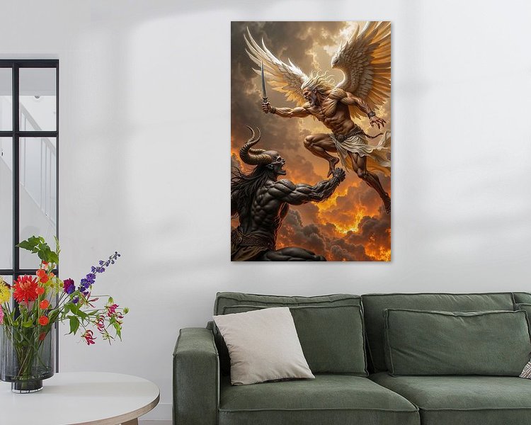 Example of the artwork in a room
