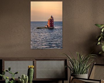Vue sur le phare Kjeungskjær Fyr en Norvège