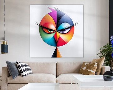 Aria van Prisma | Abstract Vogel Portret van Karina Brouwer