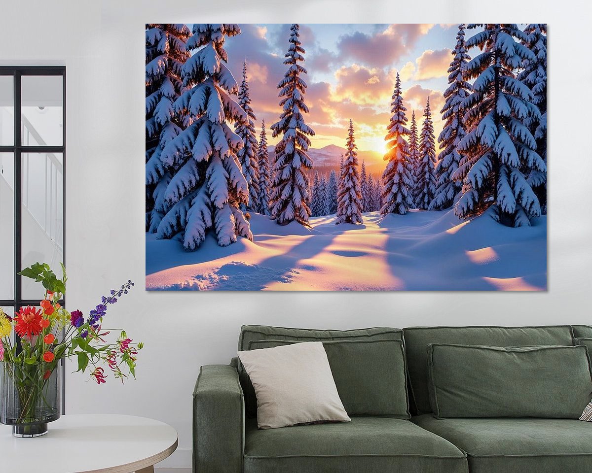 Example of the artwork in a room