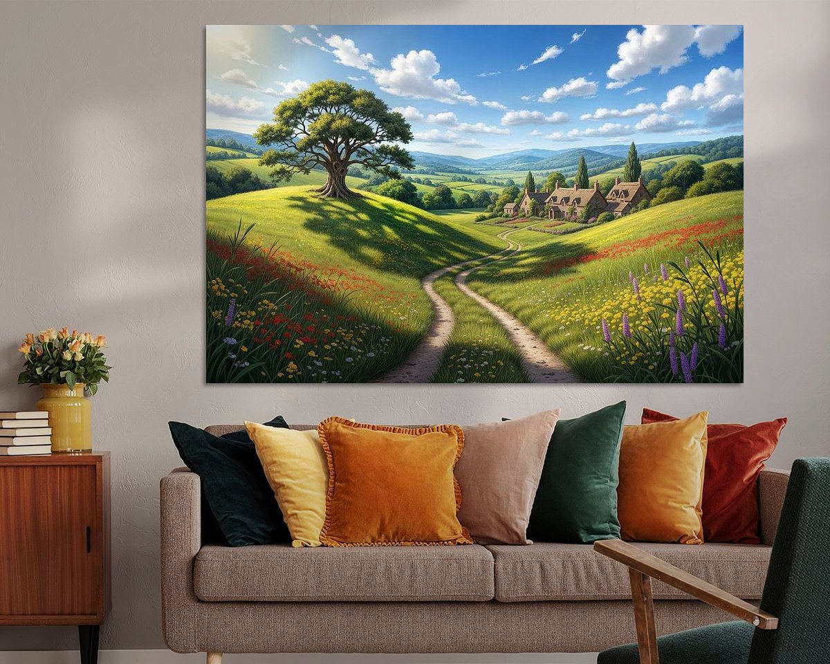 Example of the artwork in a room