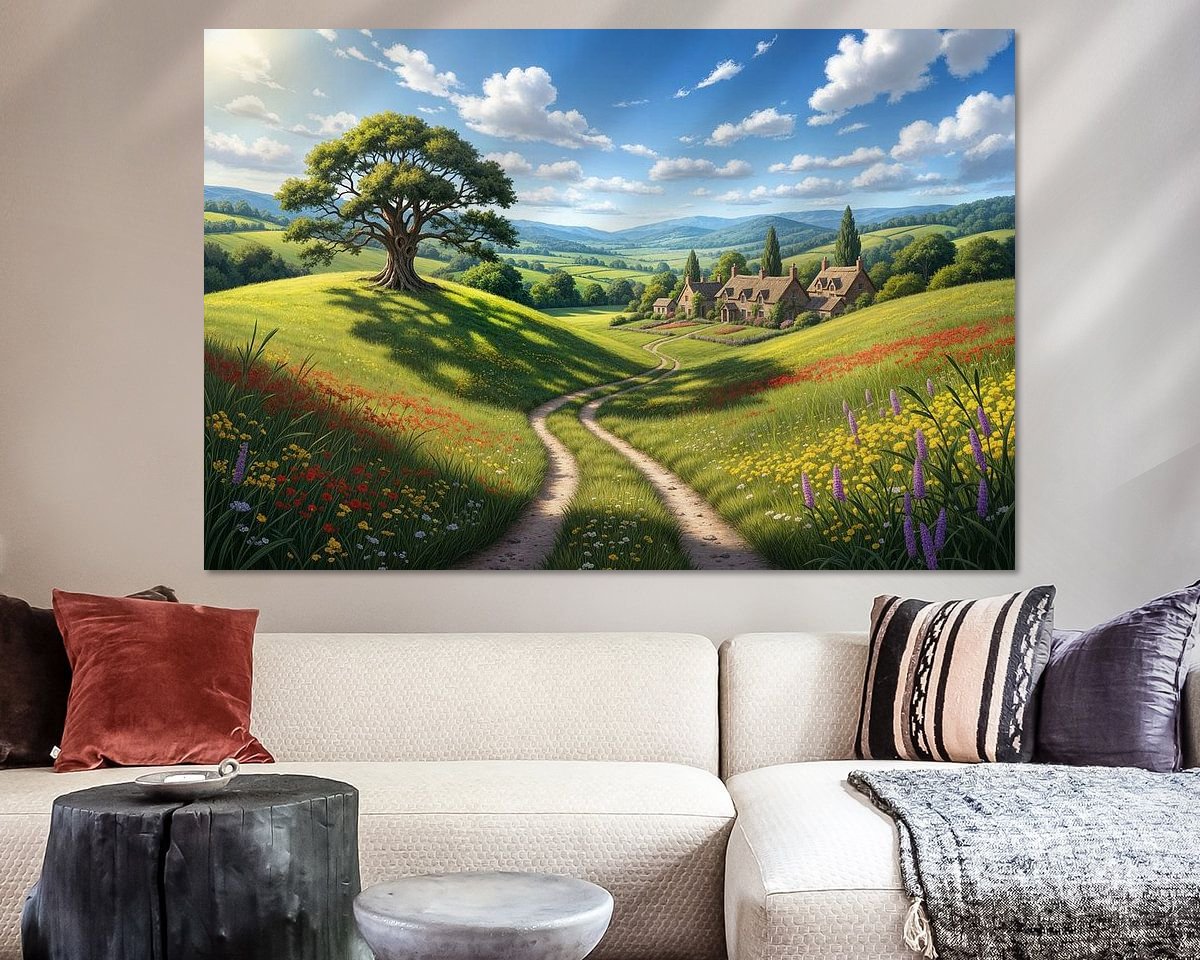 Example of the artwork in a room