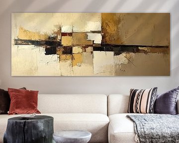 Golden Abstract by Zen and More