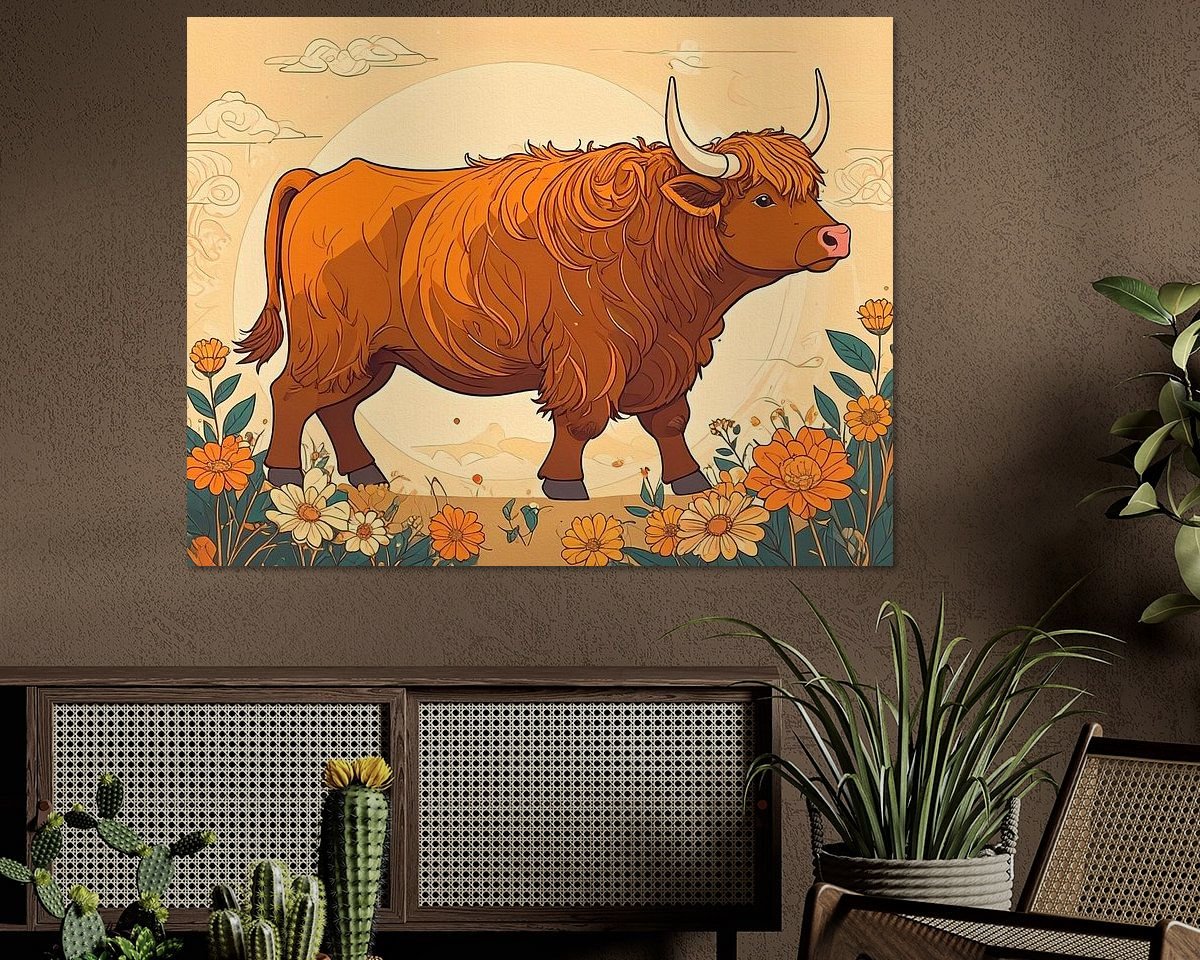Example of the artwork in a room