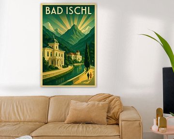 Bad Ischl Art Deco Vintage Reisposter