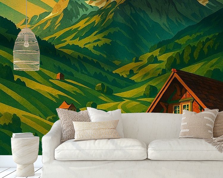 Example of the artwork in a room