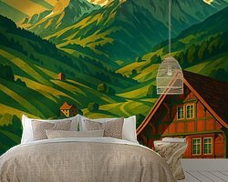 Example of the artwork in a room