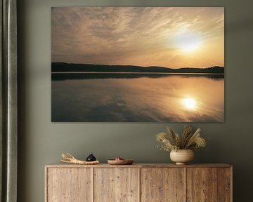 Sunset at the lake in Sweden by Martin Köbsch