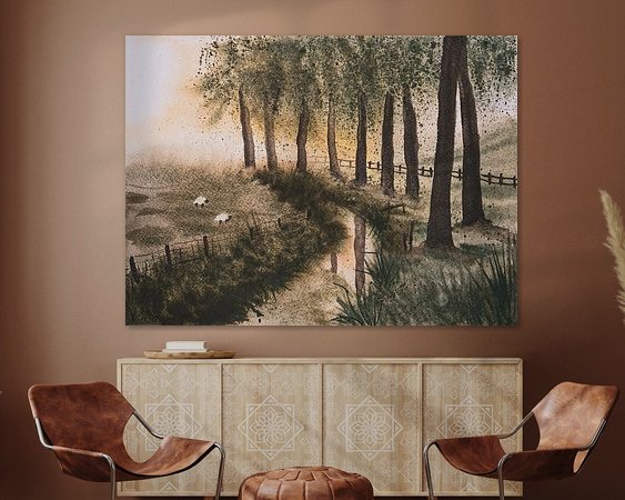 Example of the artwork in a room