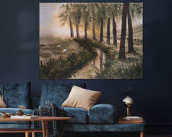 Example of the artwork in a room