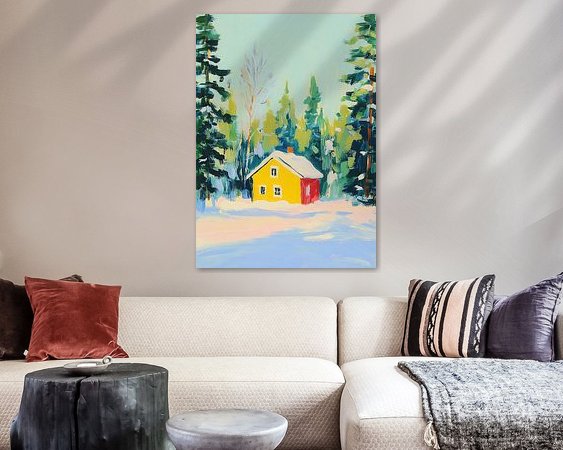 Example of the artwork in a room