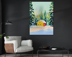 Example of the artwork in a room