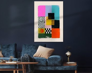 Bunte Quadrate – Abstrakte Collage