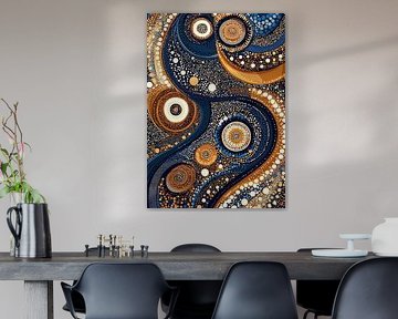 Mosaic in earth tones by Liv ter Riet
