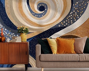 Mozaïek in aardetinten