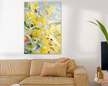 Spring Flowers - Dynamic Abstract Painting by Niklas Maximilian