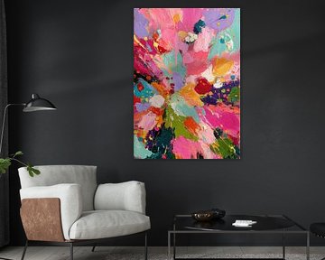 Explosion der Farben – Abstrakte Blumen