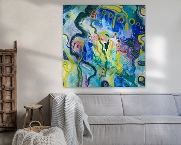 Joy like a Blue River – vierkant formaat