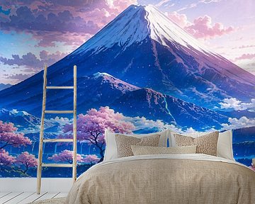 De berg Fuji kersenbloesem Sakura Japan