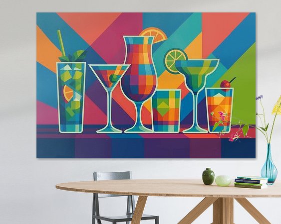 Example of the artwork in a room