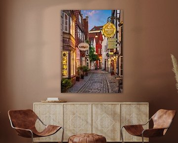 Historische wijk Schnoor in Bremen, Duitsland