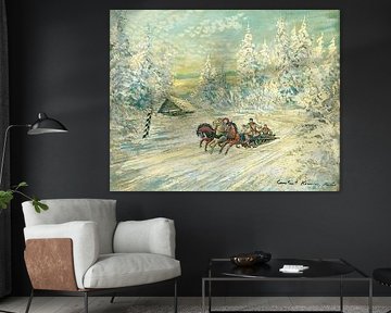 Konstantin Alexejewitsch Korowin - Troika im Schnee