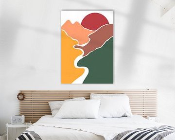 Minimalistisches Sunset Valley