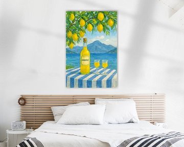 Peinture à l'aquarelle au limoncello.