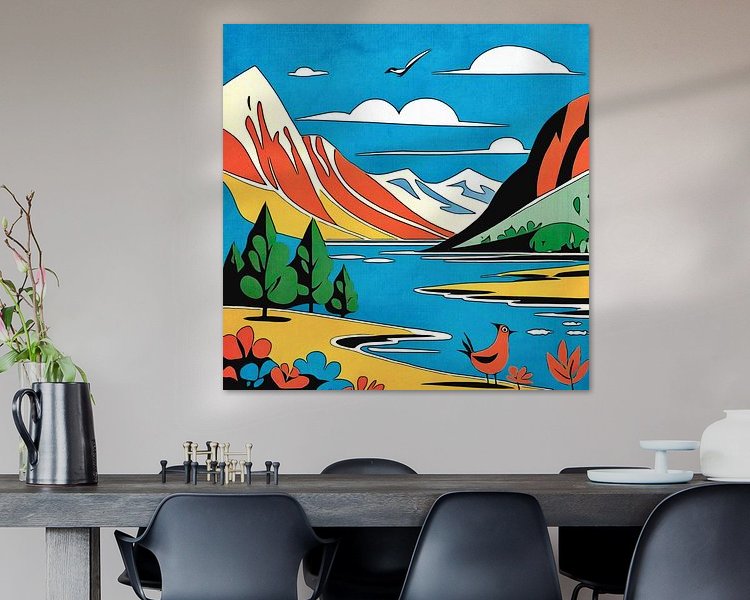 Example of the artwork in a room