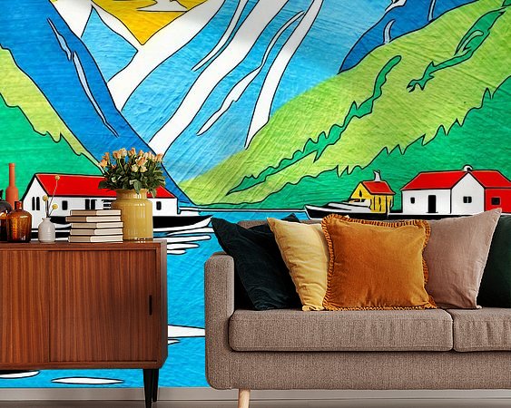 Example of the artwork in a room