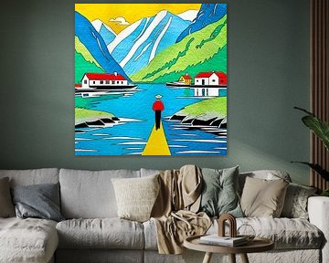 Fjords de Norvège, motif 4