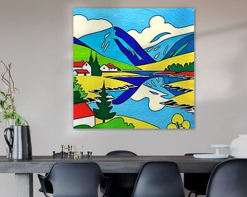Fjords de Norvège, motif 5 sur zam art