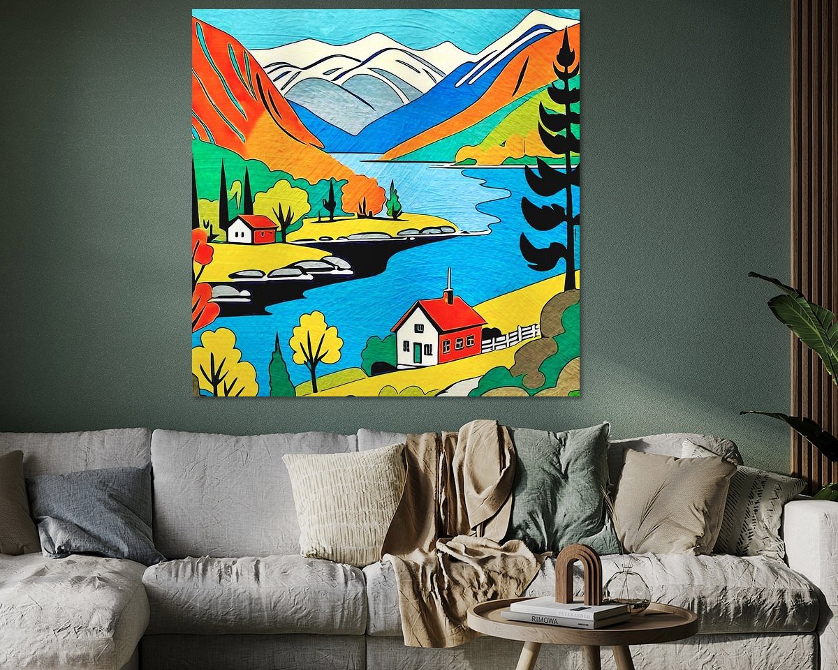 Example of the artwork in a room