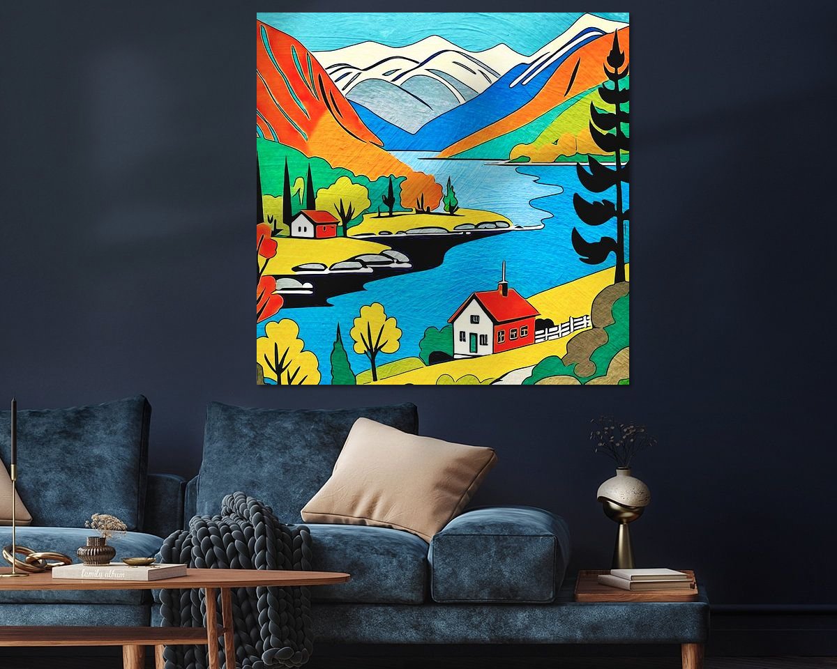 Example of the artwork in a room