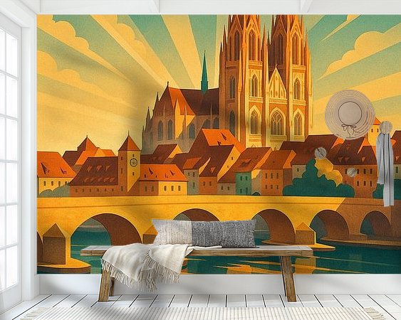 Example of the artwork in a room