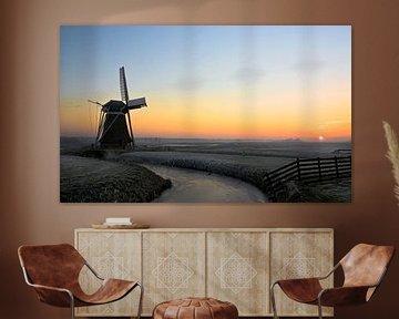 Windmühle in der Nähe von Hoek, Niederlande