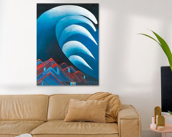 Example of the artwork in a room