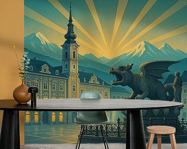 Example of the artwork in a room