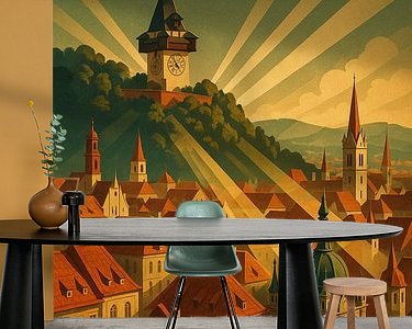 Example of the artwork in a room