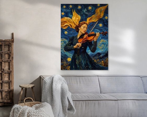 Example of the artwork in a room