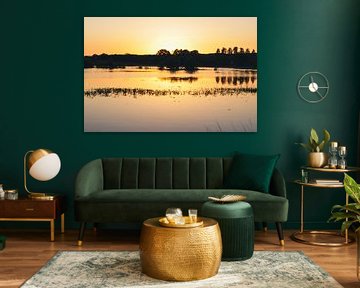 Sunset by the water by Whispering Fields Hageland