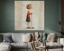 Example of the artwork in a room