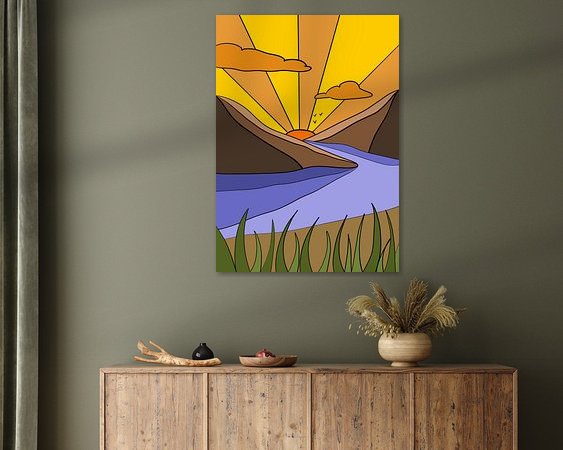 Example of the artwork in a room