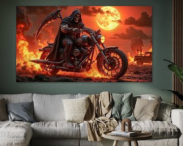SKULLRIDER: La Faucheuse sur Sa Machine de l’Enfer sur INFERAURUM
