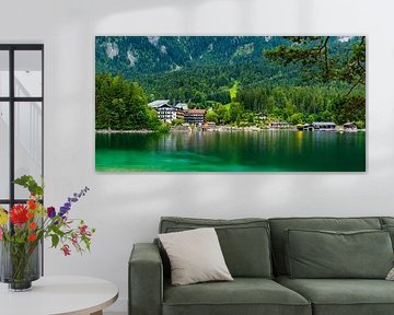 Eibsee Bavaria - Turquoise jewel of the German Alps by Photo Art Thomas Klee