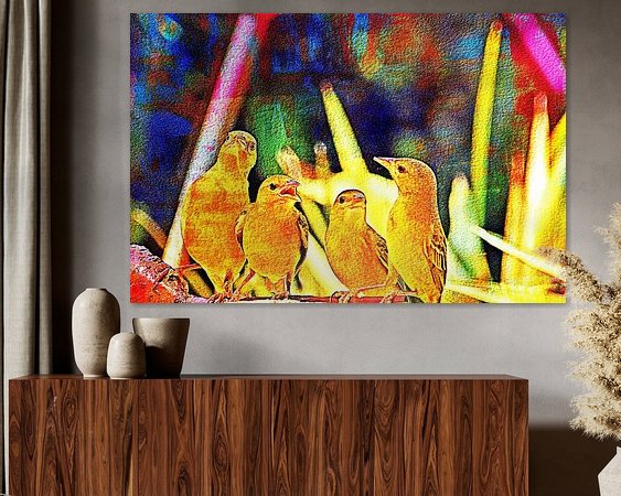 Example of the artwork in a room