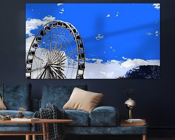 Cape Wheel Reuzenrad in Kaapstad gemengde techniek van Werner Lehmann