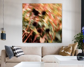 Das Licht der orangefarbenen Blumen malen